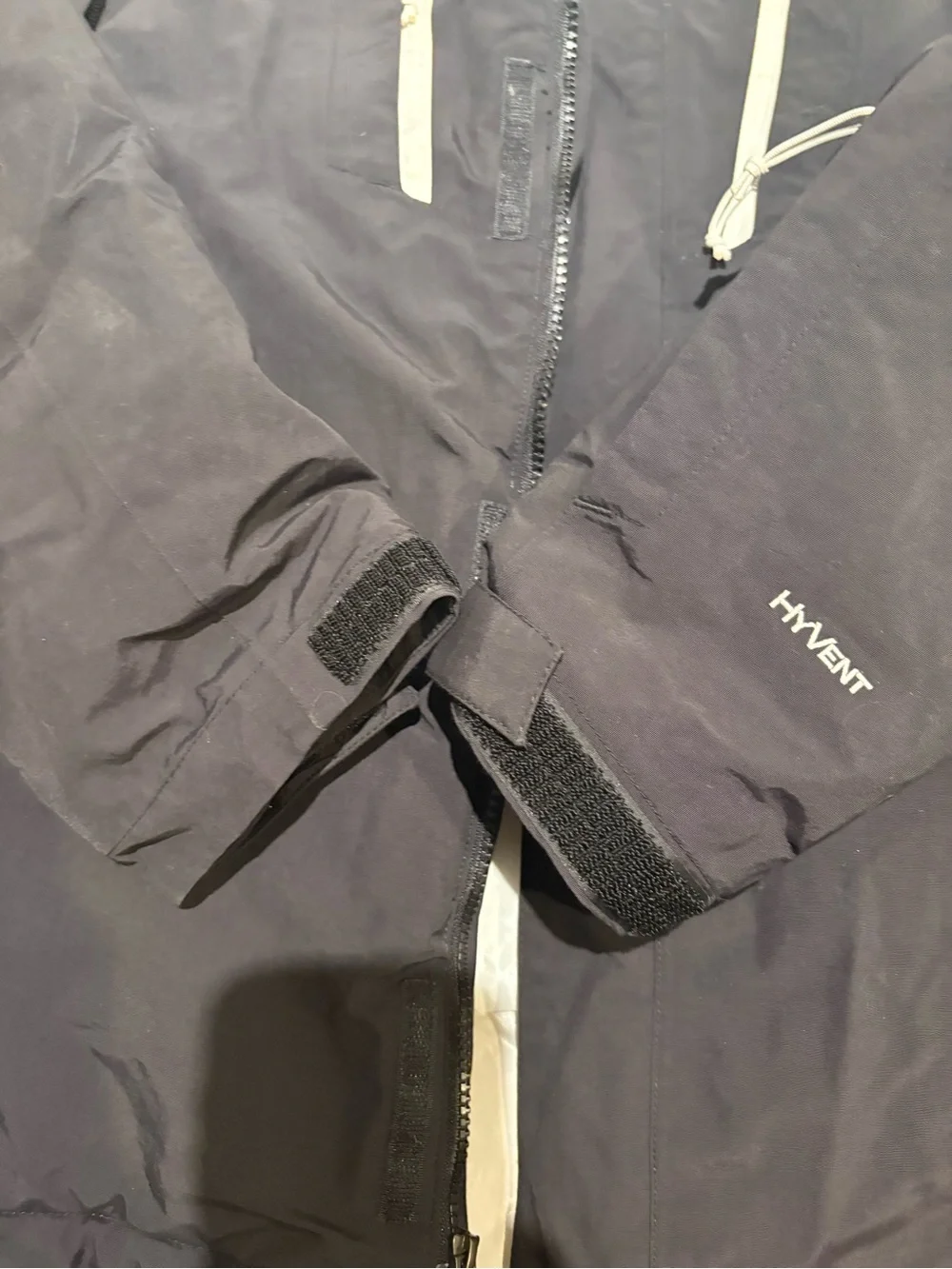 The North Face Men's Black and White Ski Hooded Jacket